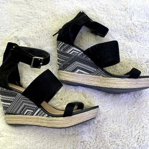 Bohemian Style Christian Siriano Espadrille Wedges